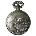 Pocket Watch w/ Chain - Fishing